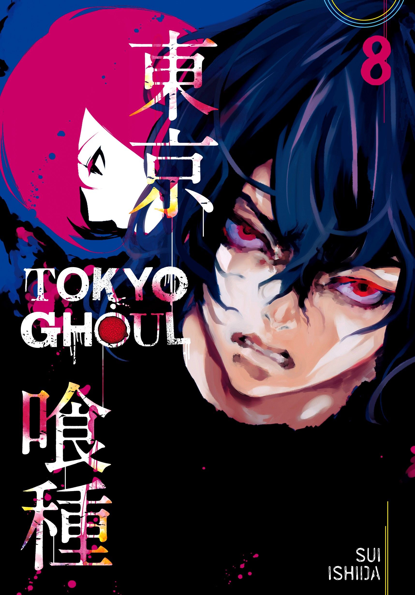Tokyo Ghoul volume cover 8 featuring Touka and Ayato