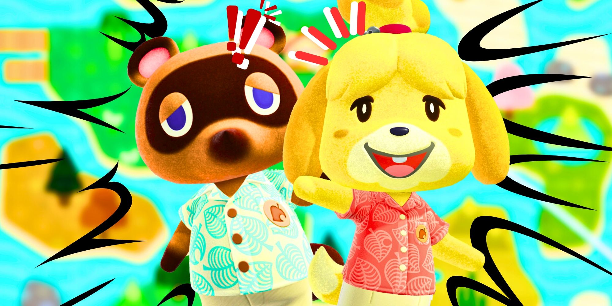 Tom Nook and Isabelle From Animal Crossing New Horizons