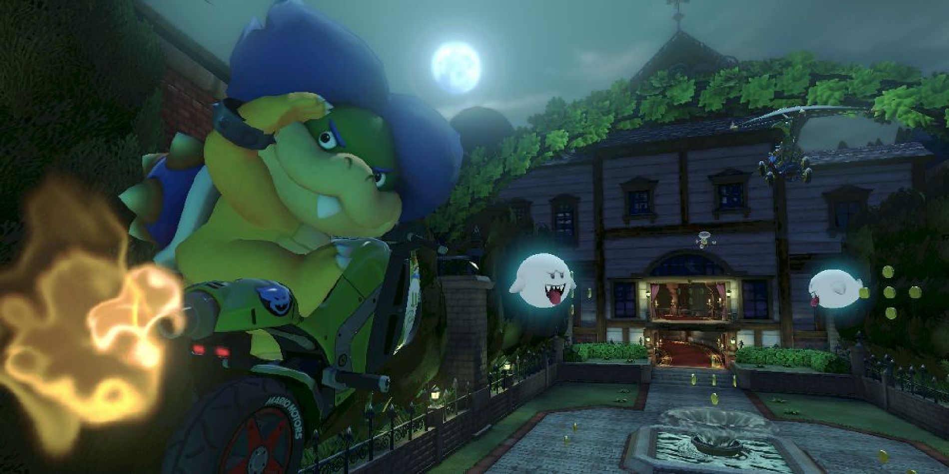 Ludwig Koopa Races Through Twisted Mansion In Mario Kart 8