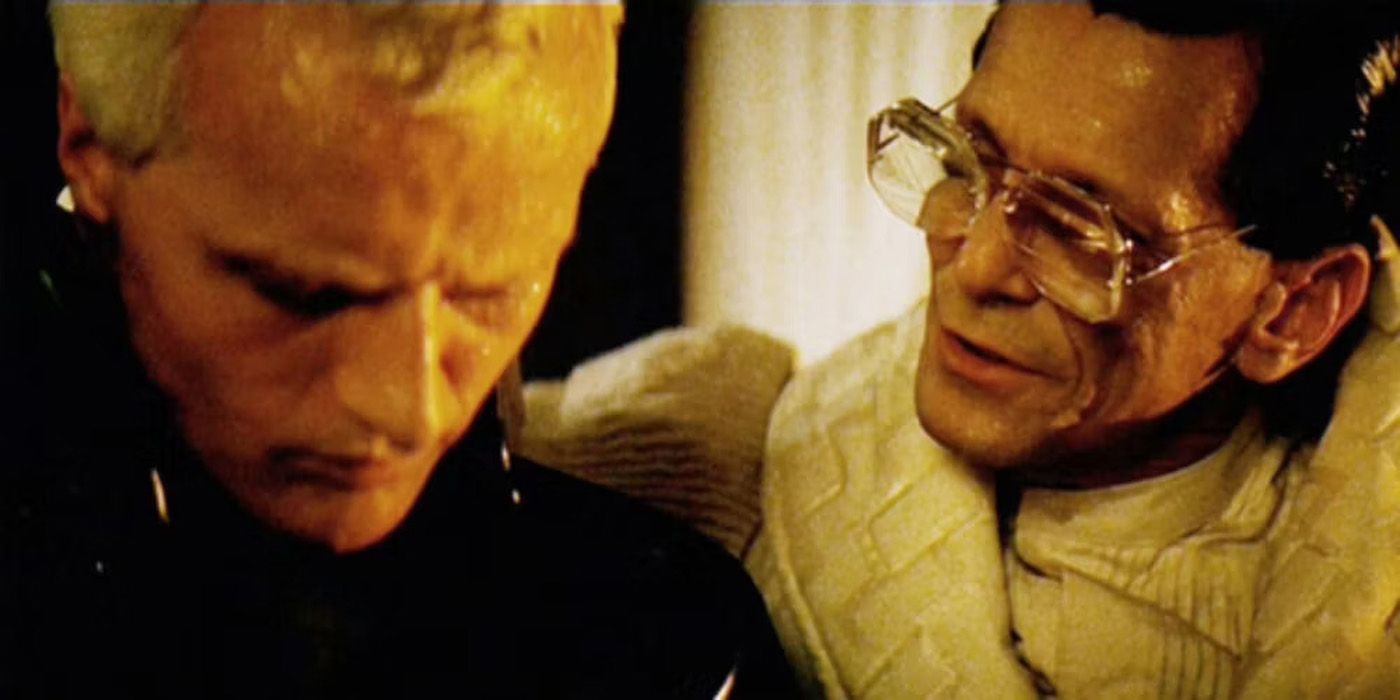 Tyrell with Roy Batty in Blade Runner