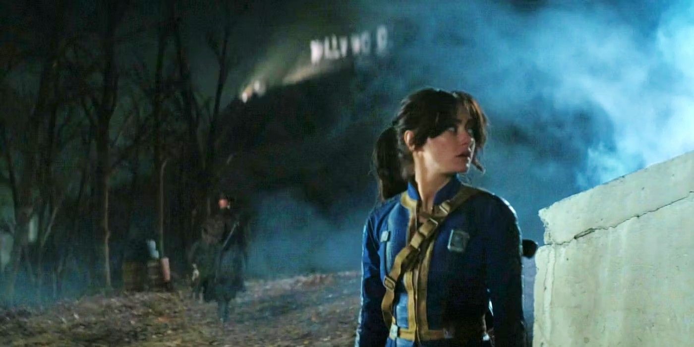 Lucy looking behind her as The Ghoul walks away in Fallout season 1's ending