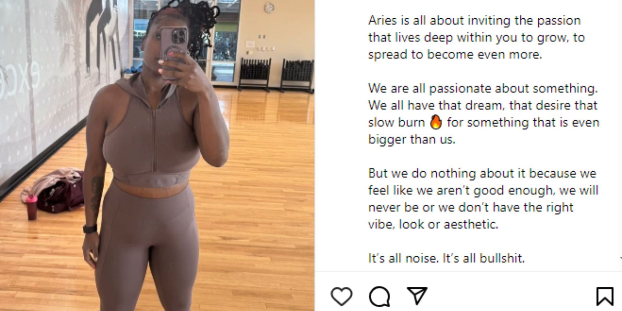 90 Day fiance season 10 Ashley michelle instagram post of her in the gym wearing work out gear, 