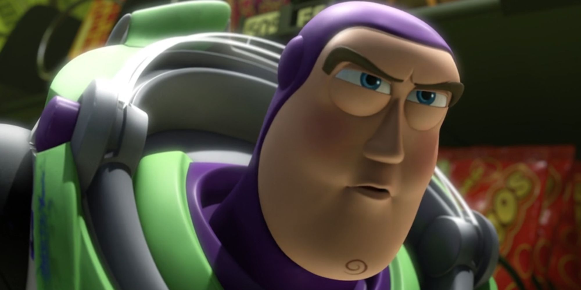 Buzz Lightyear looking confused in Toy Story 3