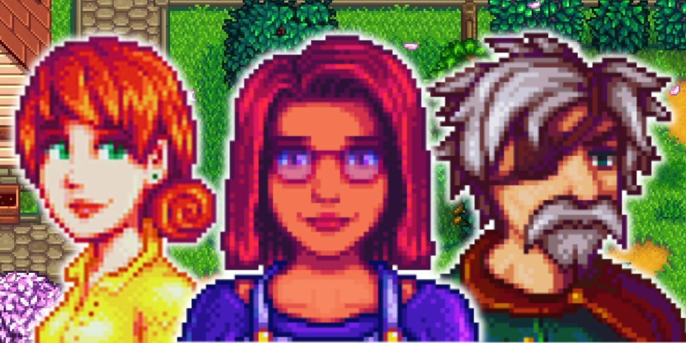 Penny, Maru, and Marlon in Stardew Valley