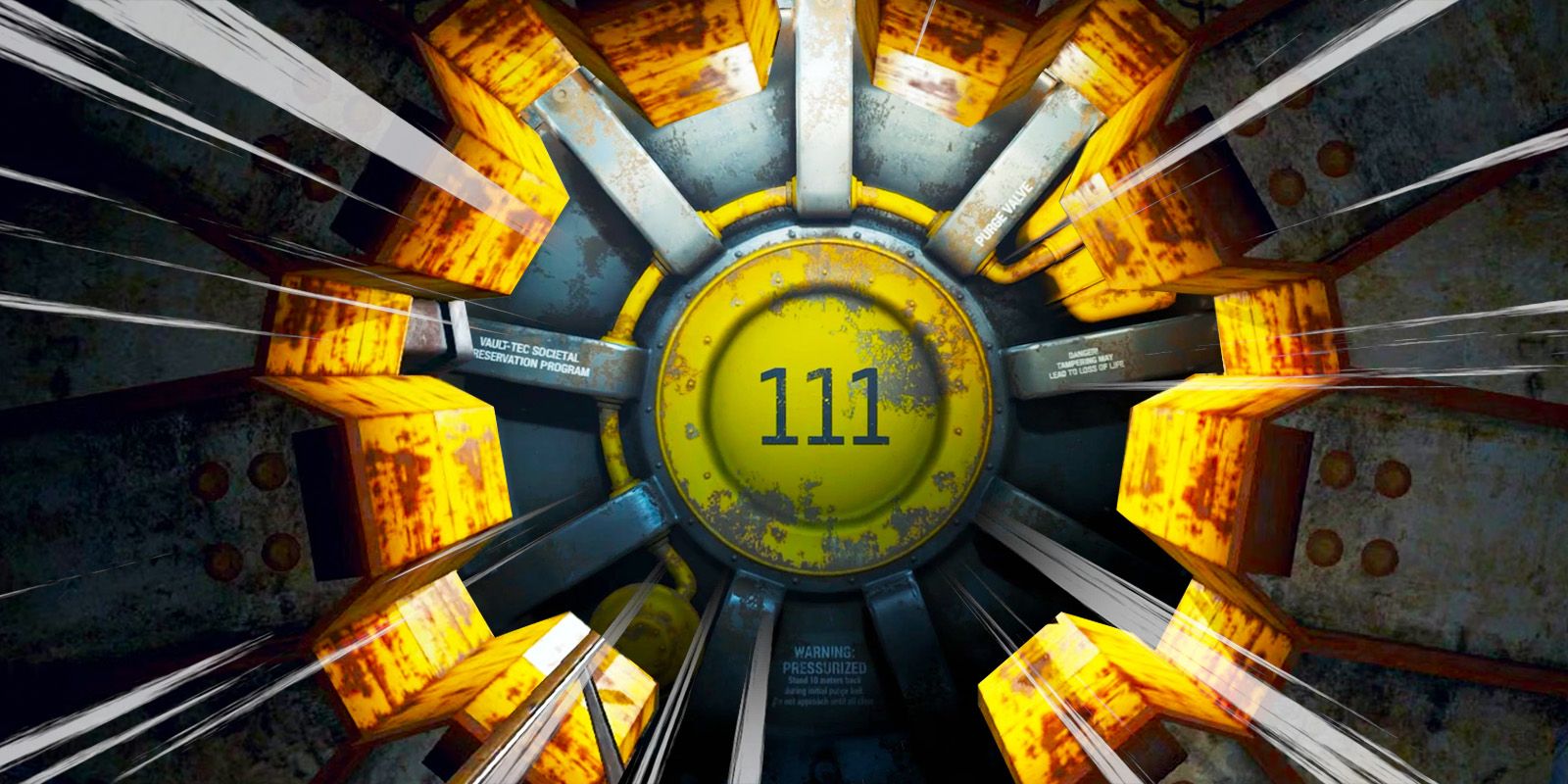 Entrance to Vault 111 in Fallout 4.