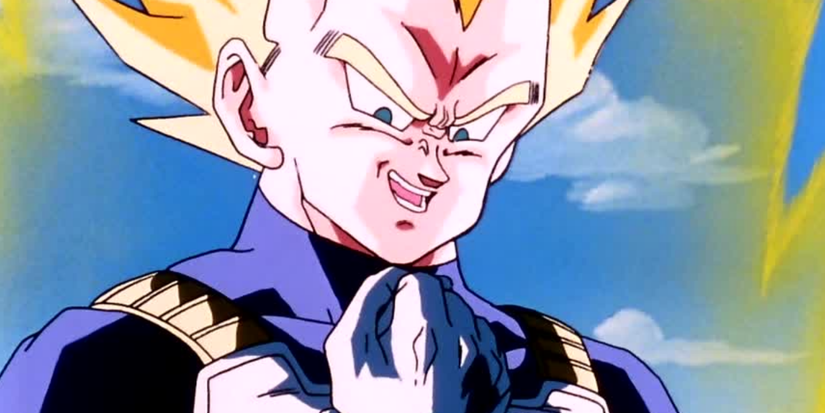 Vegeta first time becaming super saiyan (2)