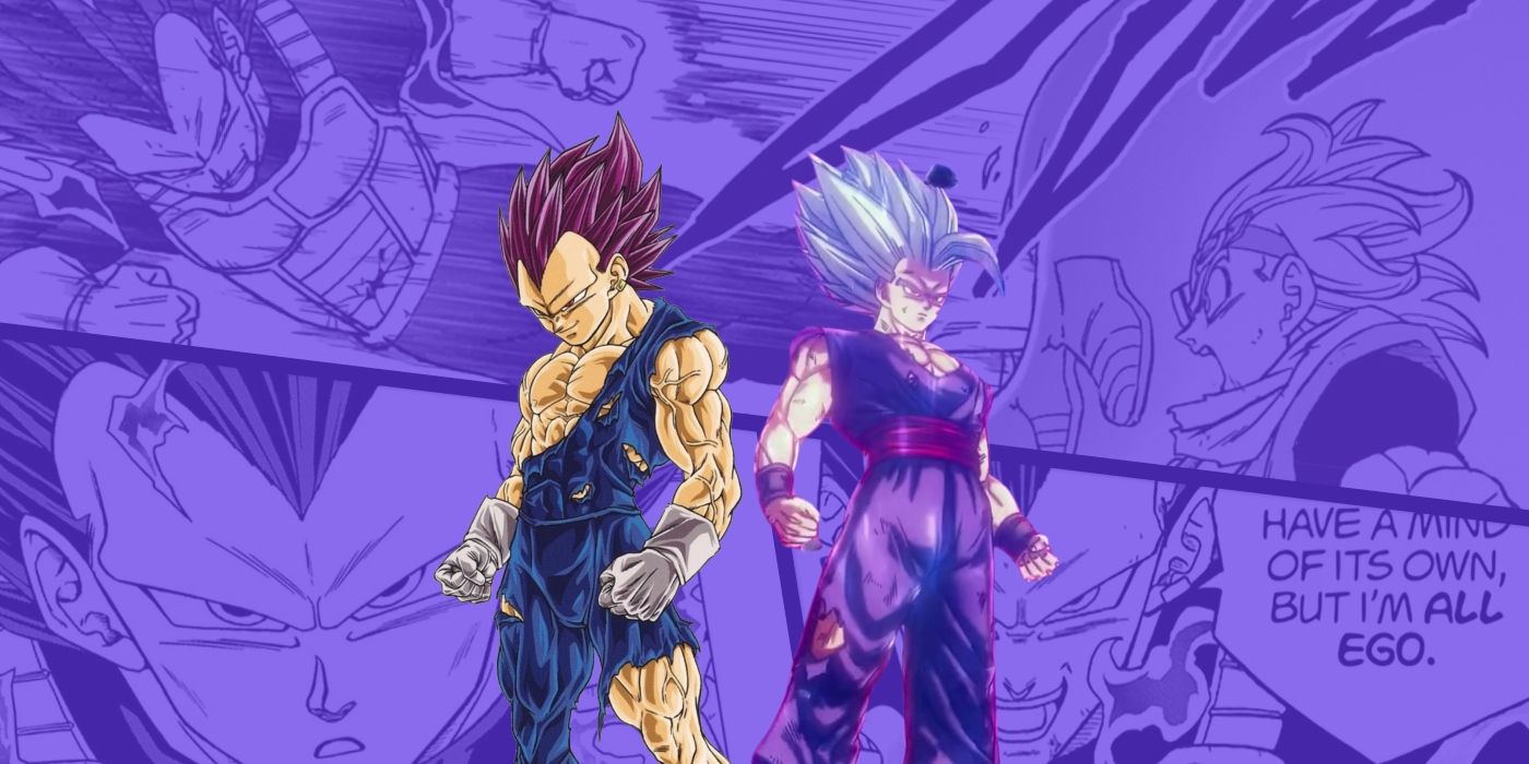 Vegeta in his Ultra Ego form and Gohan in Beast form