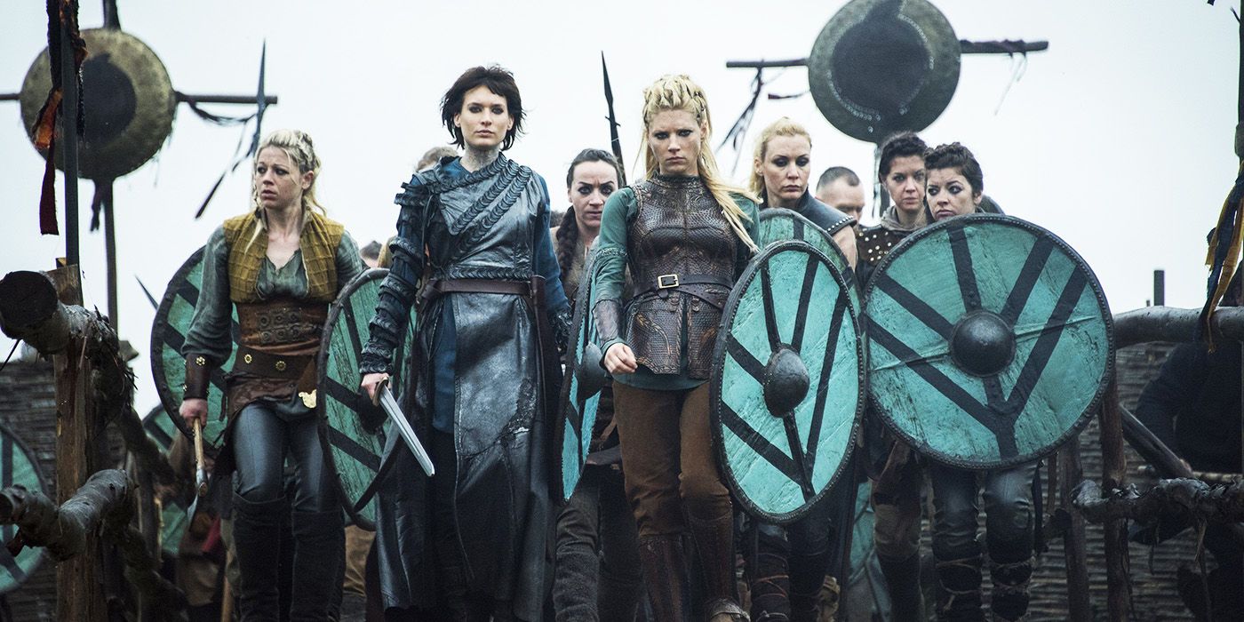 Vikings Astrid Lagertha and shieldmaidens