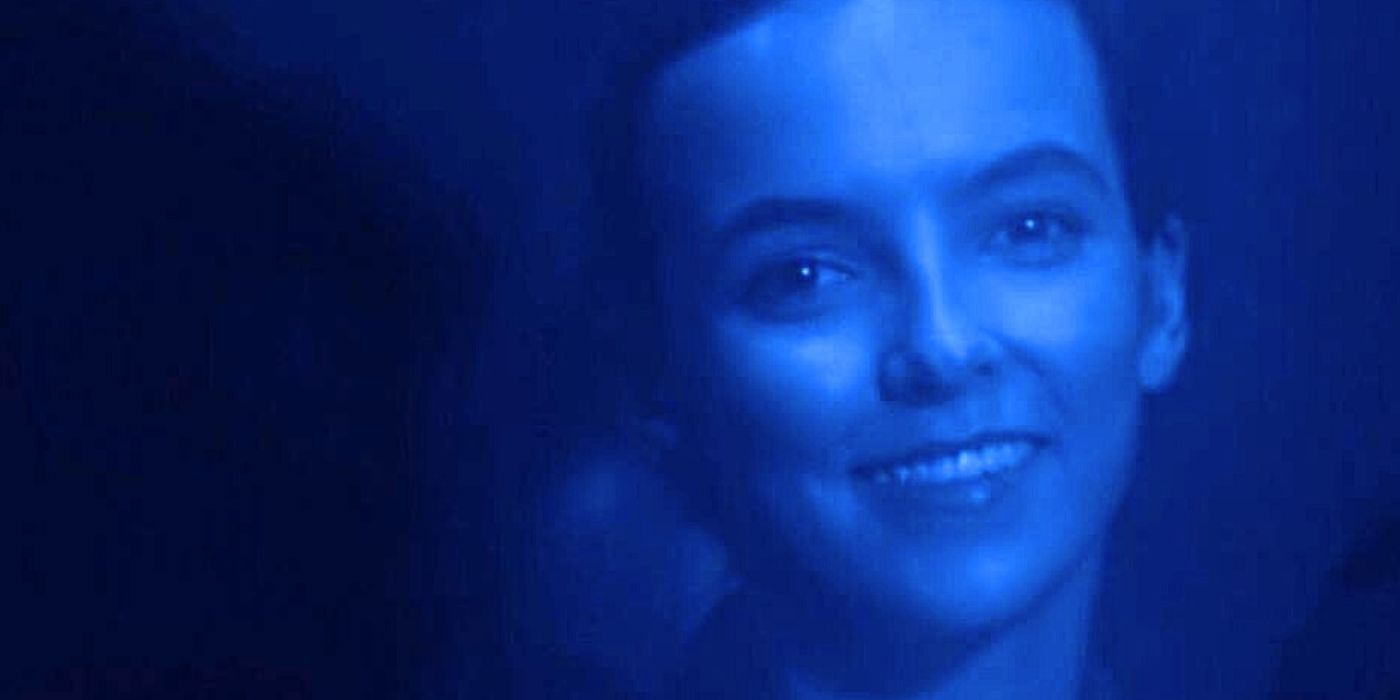 Villanelle (Jodie Comer) smiles on the dance floor at Bill in Killing Eve episode 3