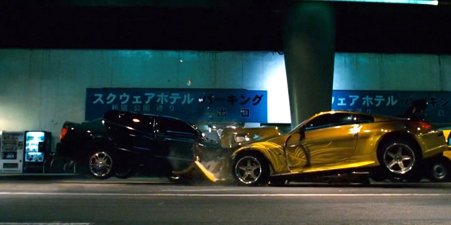 Conducción temeraria en Rápido y Furioso: Reto Tokio (2006)