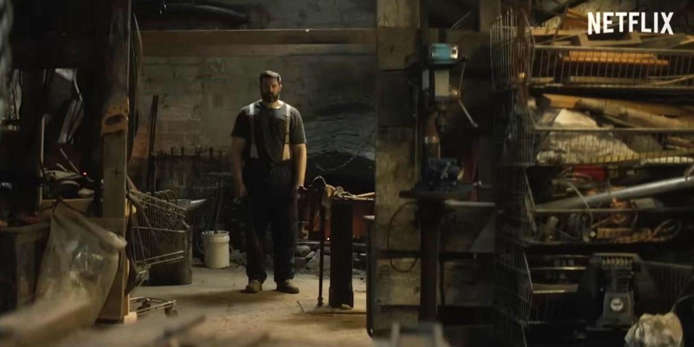 Teddy standing in his workshop in Bodkin (2024)