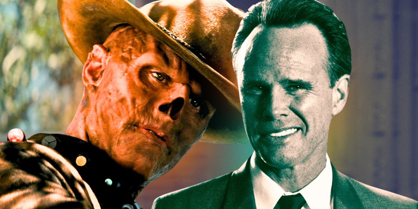 Walton Goggins as The Ghoul and Cooper Howard in Fallout