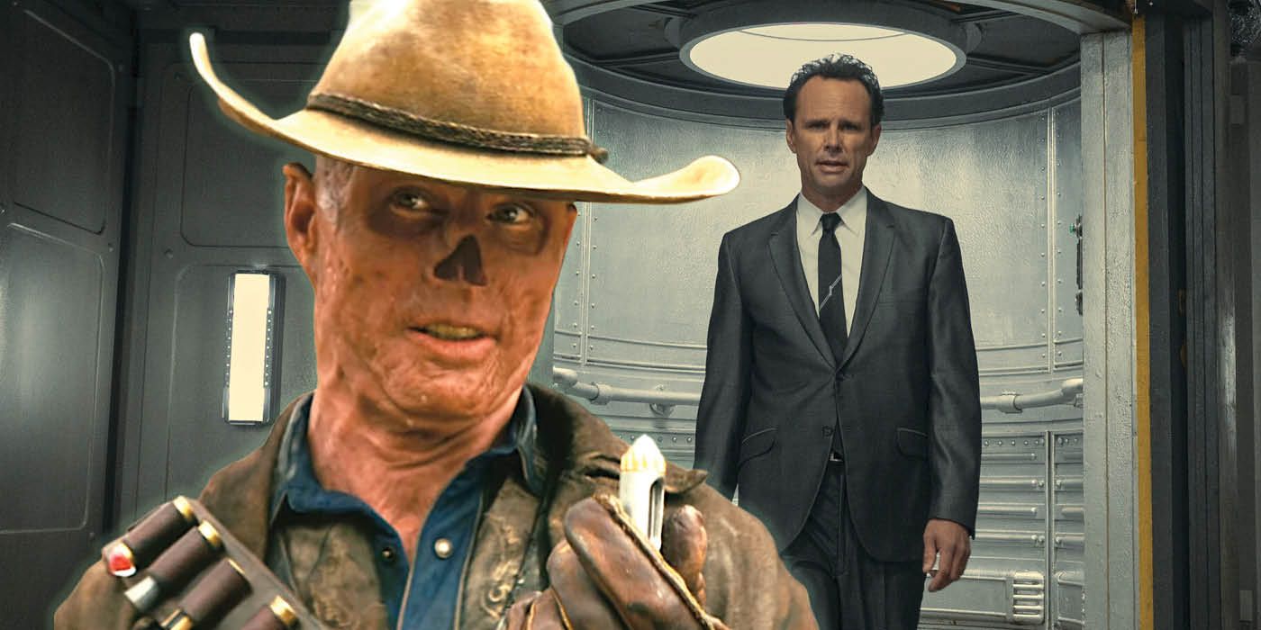 Walton Goggins as the Ghoul and Cooper Howard in Fallout