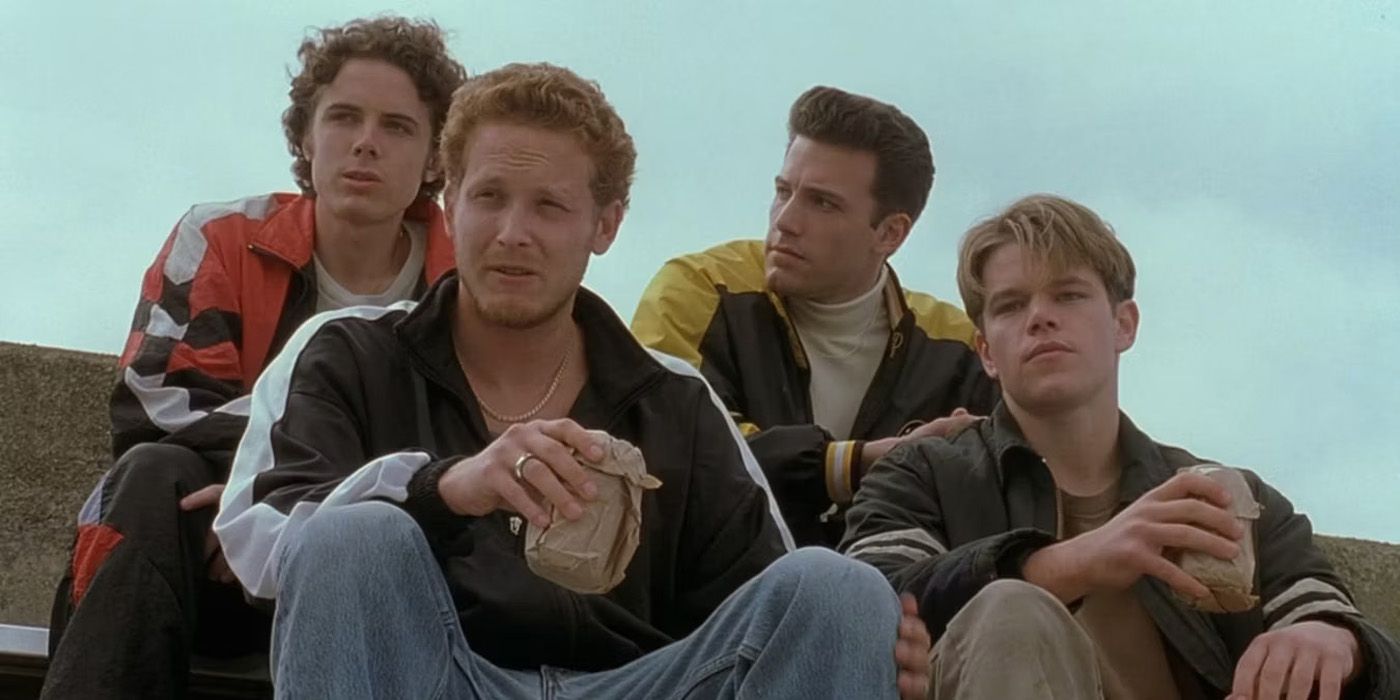 Will with his friends in Good Will Hunting