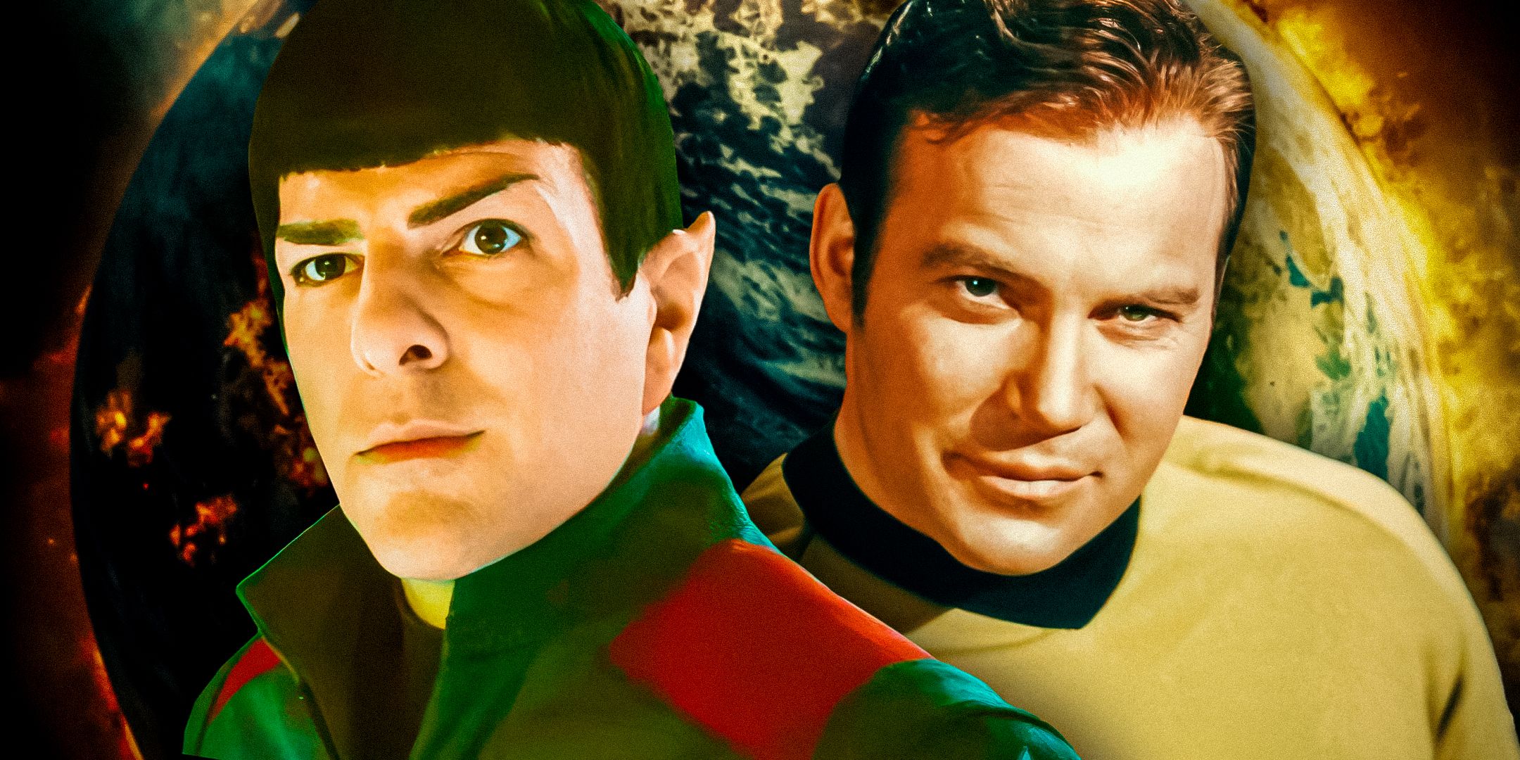 Spock in JJ Abrams and Kirk in TOS