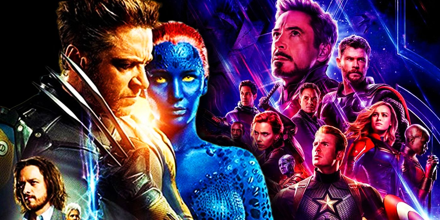 Wolverine and Mystique in the X-Men and the Avengers in Endgame poster