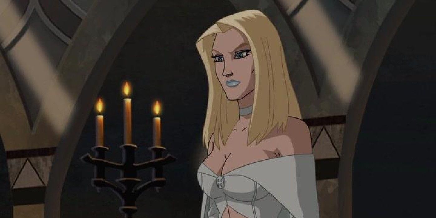 wolverine and the x-men foresight part 1, emma frost in a crypt