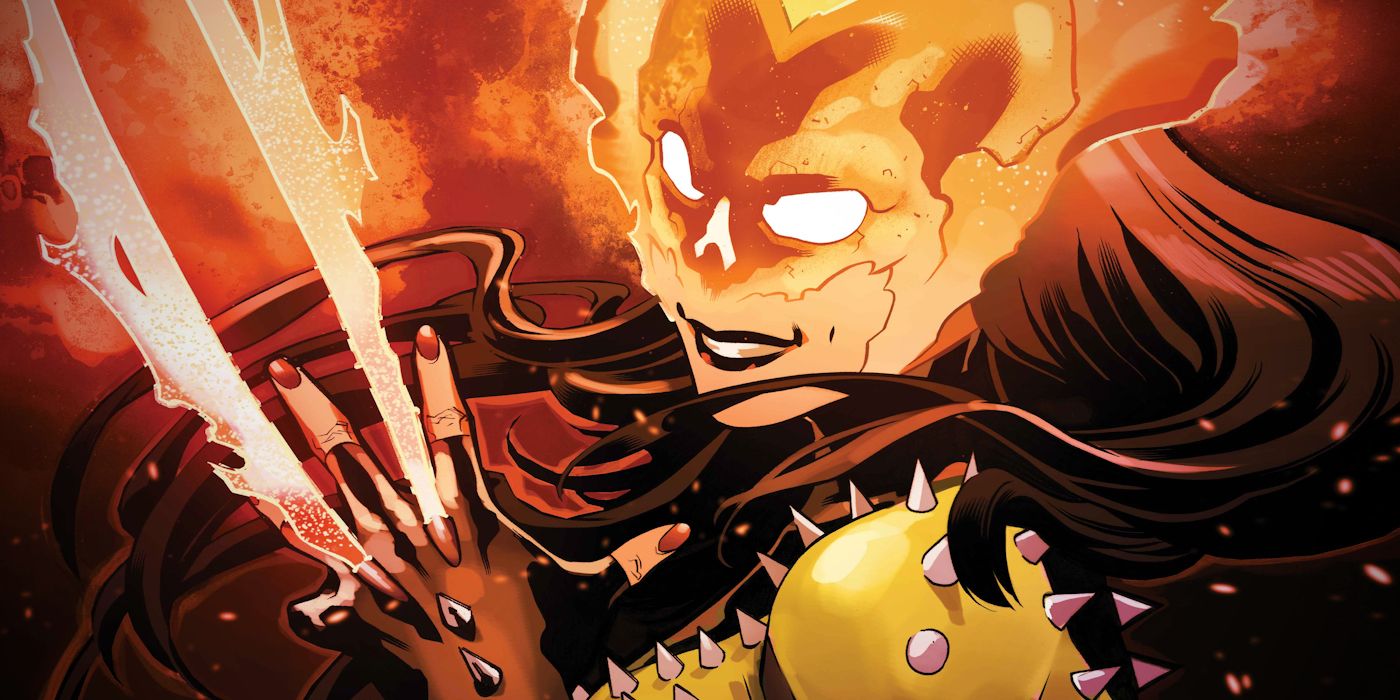 Wolverine as Hellverine in Casagrande Variant Cover Art