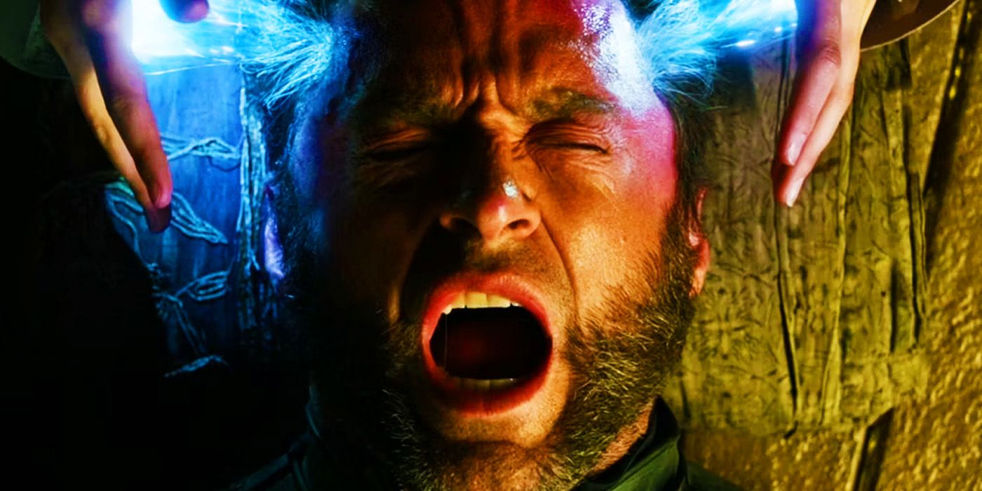 Wolverine being sent back in time in X-Men Days of Future Past