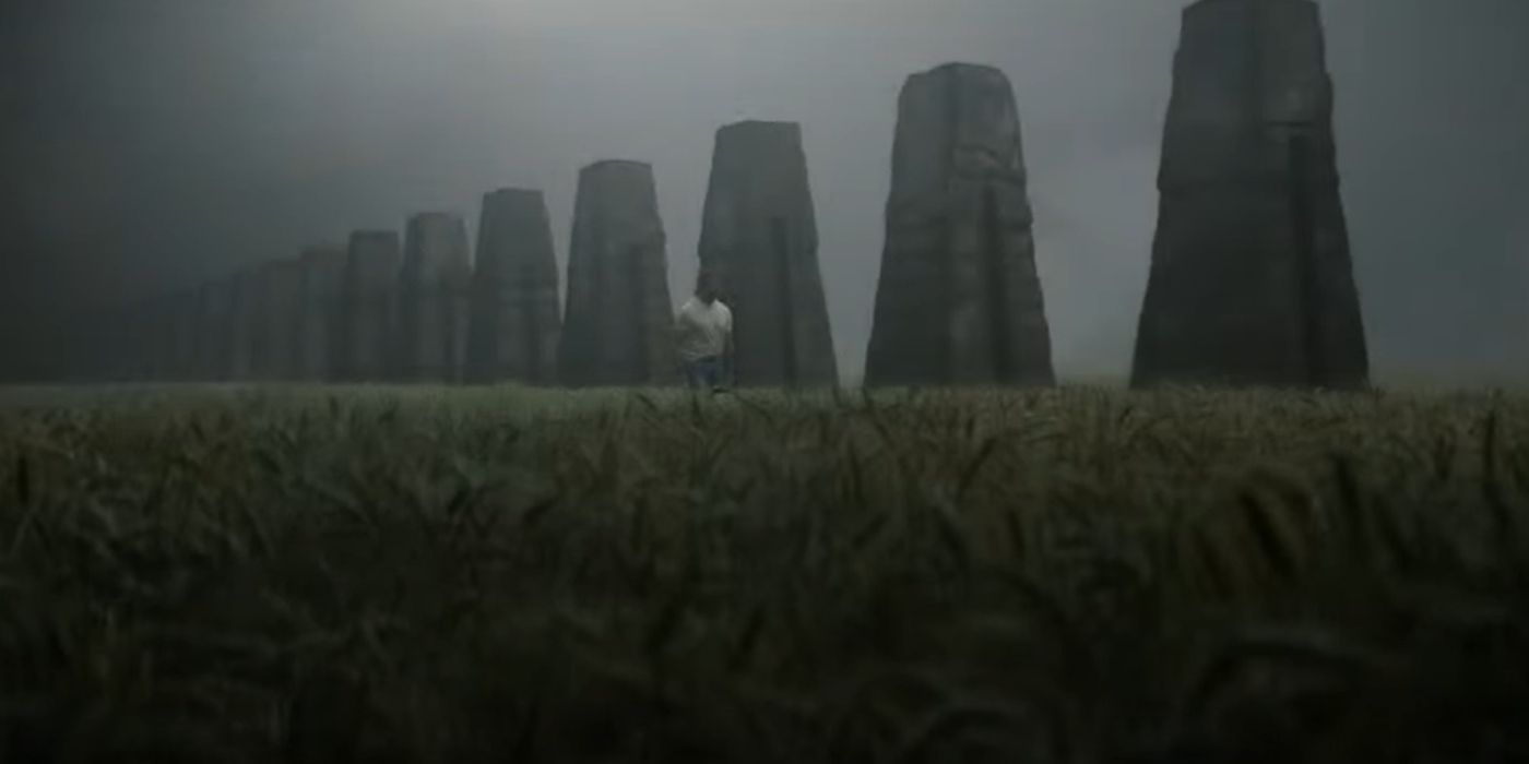 Wolverine walking among giant graves in Deadpool & Wolverine (2024)