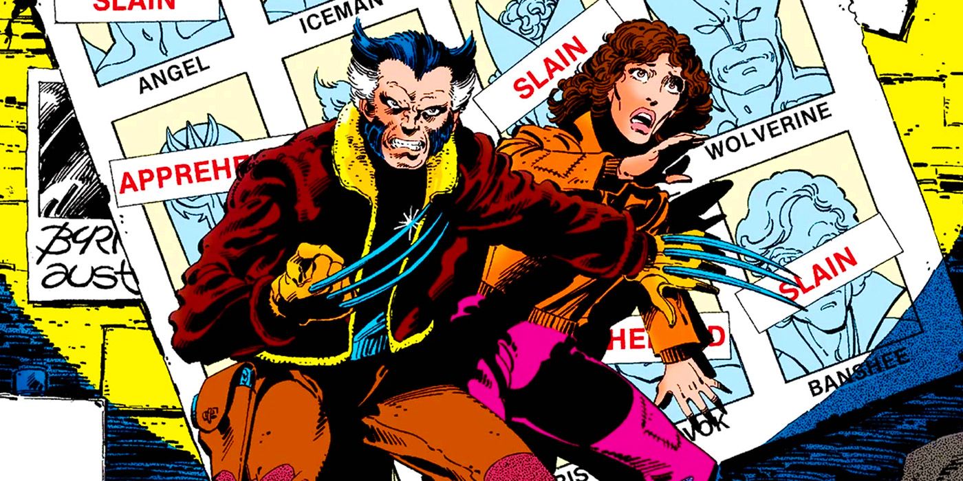 Wolverine on the run in Marvel Comics' Days of Future Past