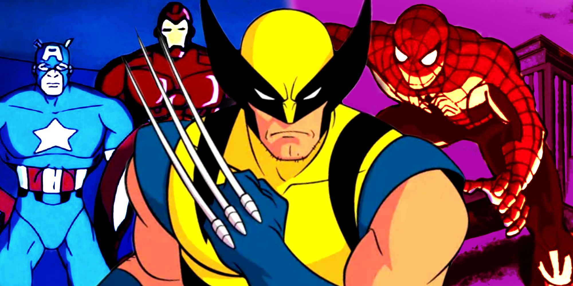 Wolverine usa suas garras em X-Men '97 e o Homem-Aranha aparece com os Vingadores na série animada dos anos 1990