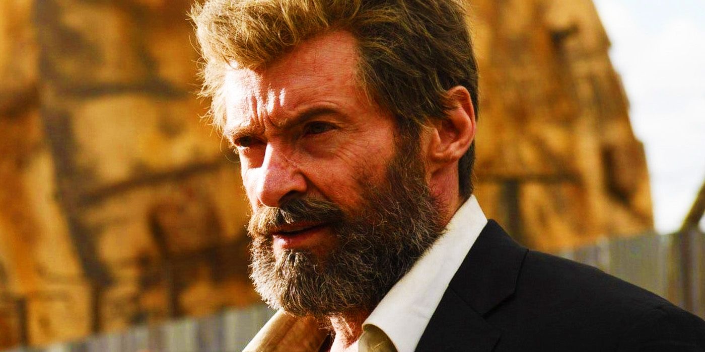 Wolverine with a full beard in Logan