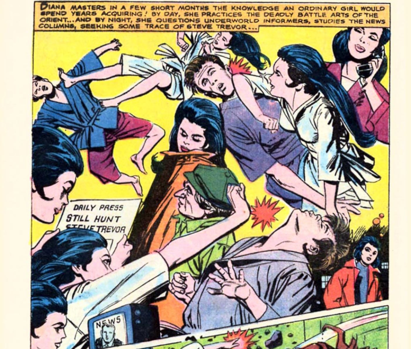 Wonder Woman #179, Diana Prince becomes a master of martial arts.