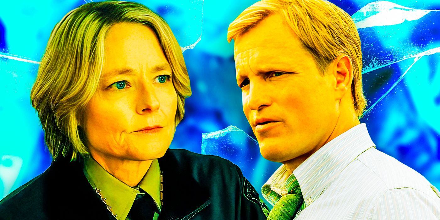 Jodie Foster and Woody Harrelson in True Detective