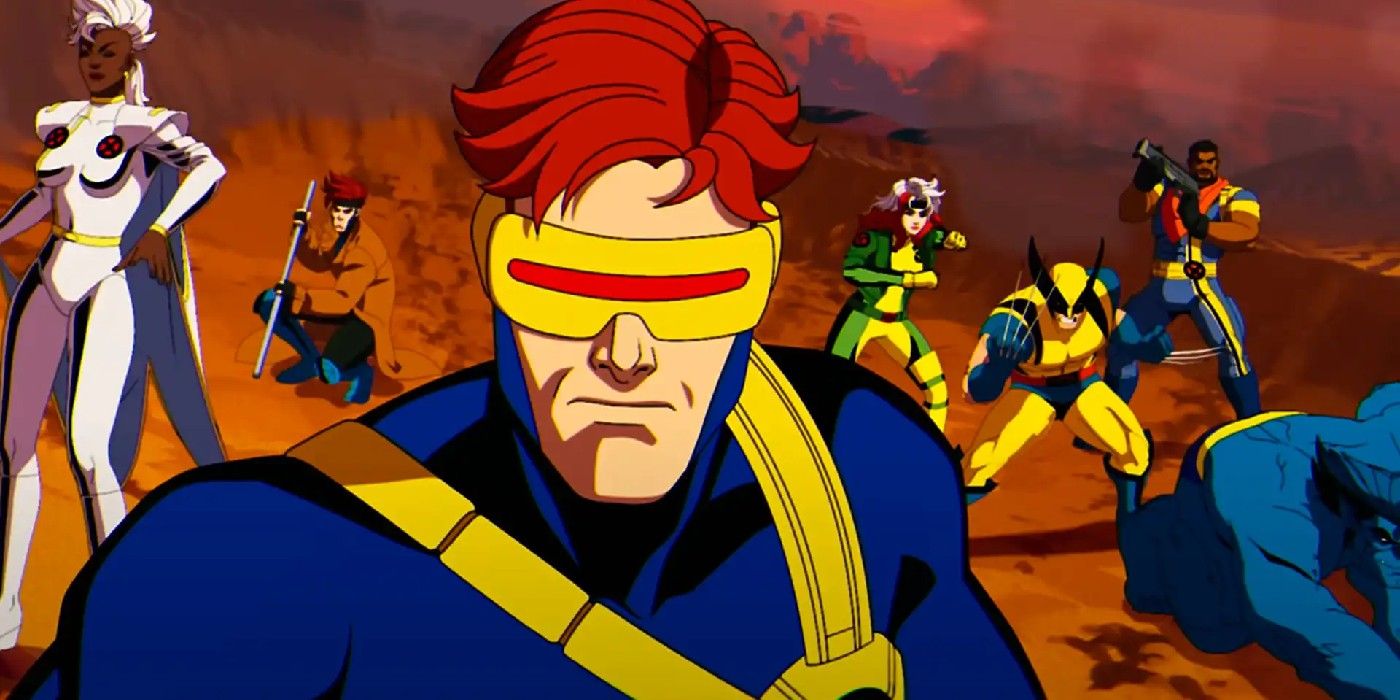 Ciclope liderando os X-Men em X-Men 97