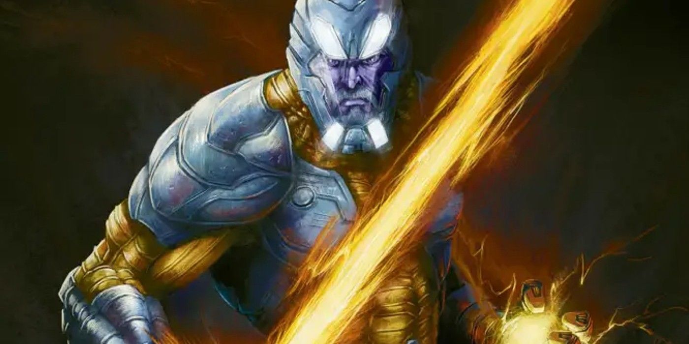 Image of X-O Manowar holding a flaming sword