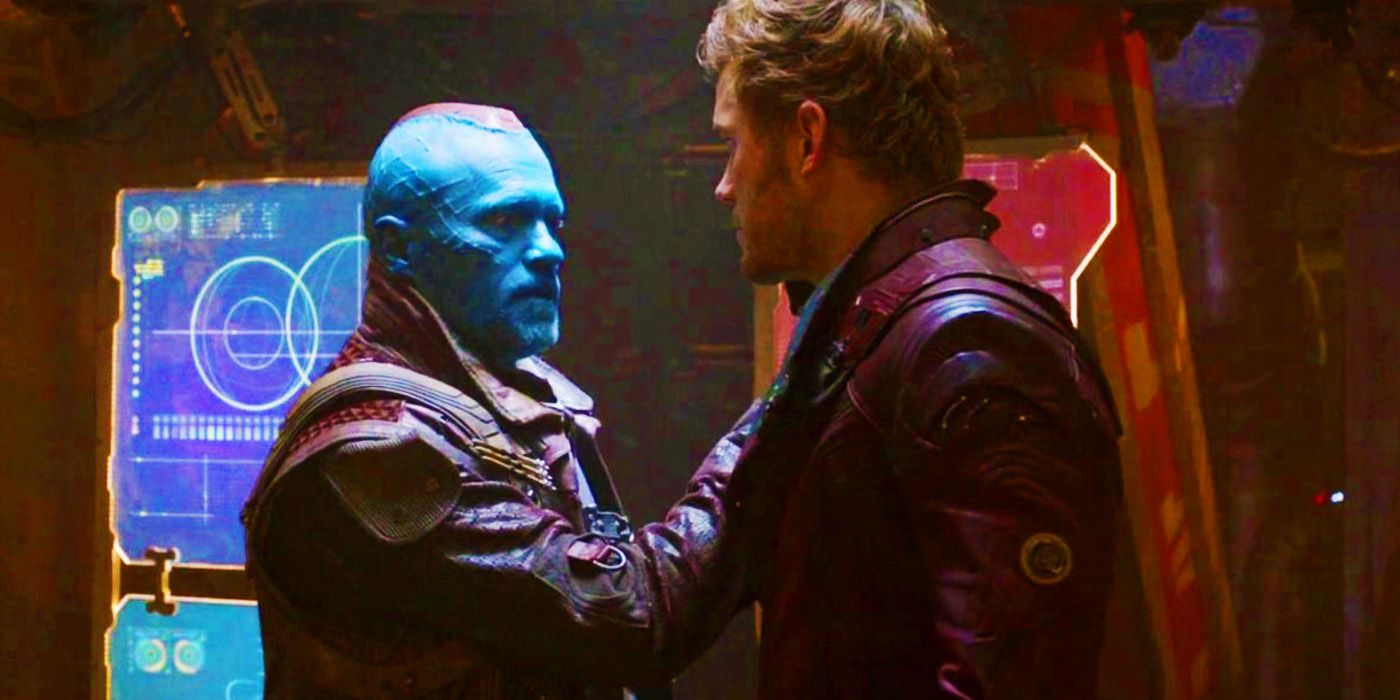 Yondu threatening Peter Quill in Guardians of the Galaxy