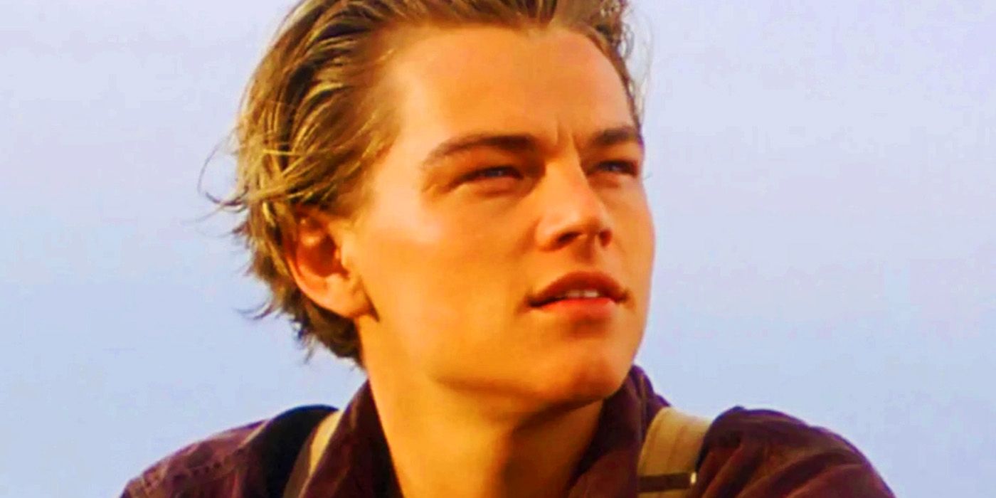 Young Leonardo DiCaprio as Jack Dawson in Titanic