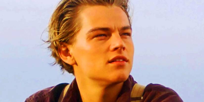 Young Leonardo DiCaprio as Jack Dawson in Titanic looking offscreen