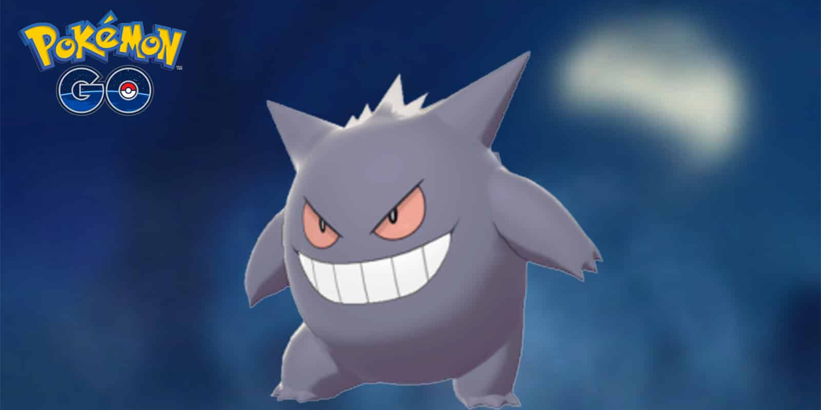 Gengar aparecendo ao lado do logotipo do Pokémon GO