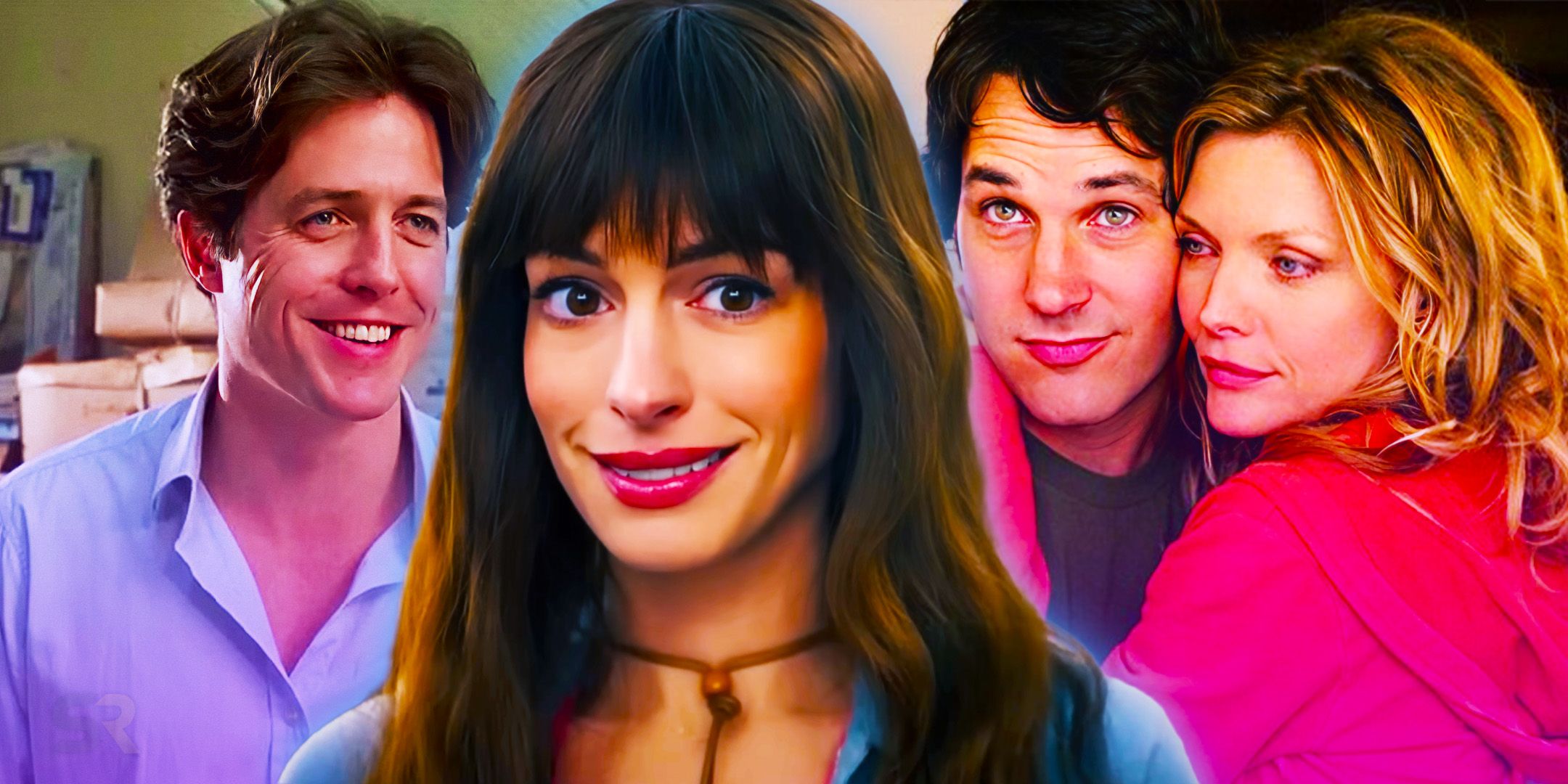 Custom image of (left to right) Hugh Grant, Anne Hathaway, Paul Rudd, and Michelle Pfeiffer.