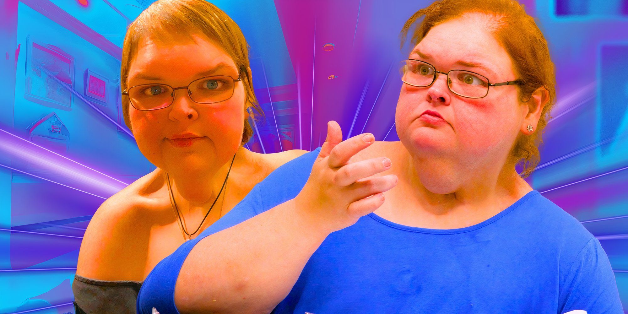 1000-Lb Sisters  Tammy in Blond and Red hair montage