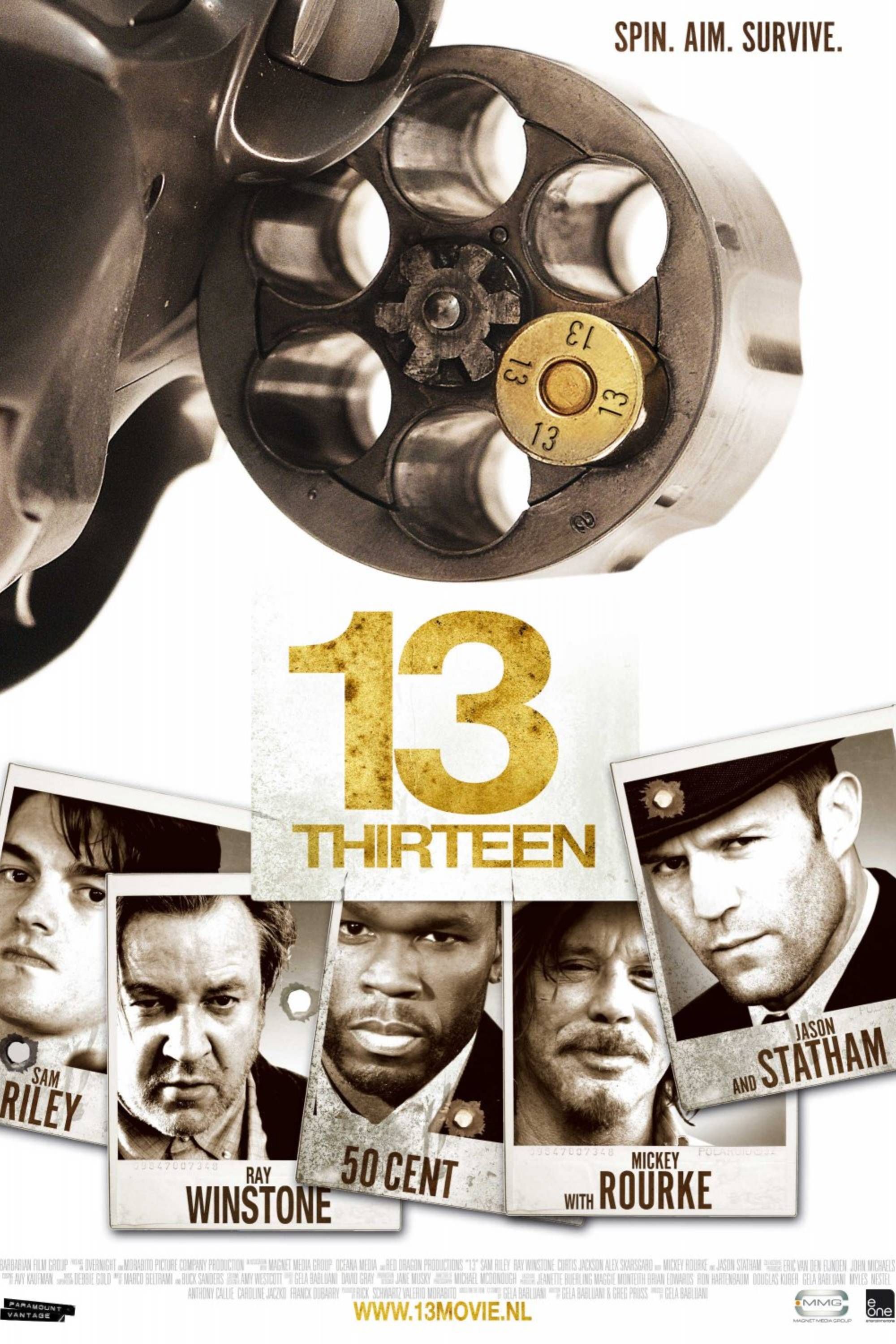 13 (2010) - Pôster - 50 Cent, Jason Statham, Winstone e Sam Riley