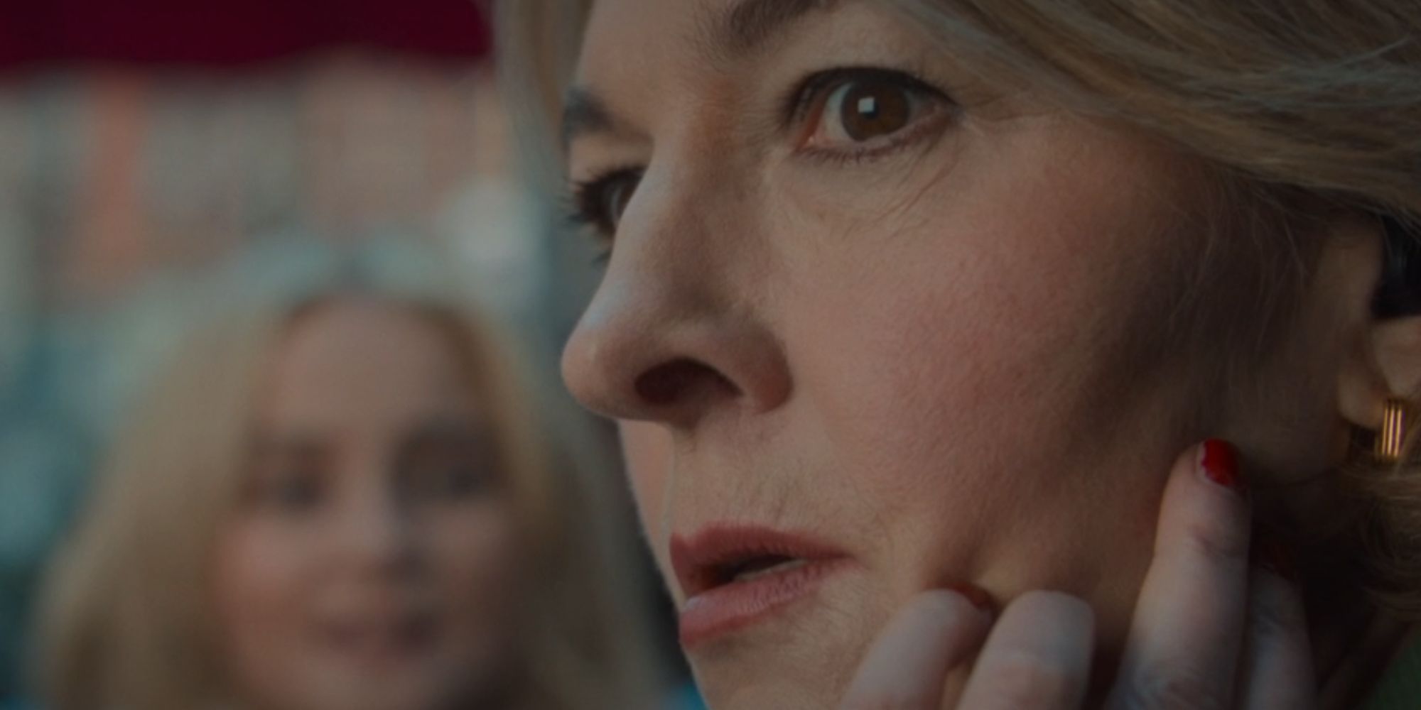 Jemma Redgrave looking furious as Kate Lethbridge-Stewart in Doctor Who