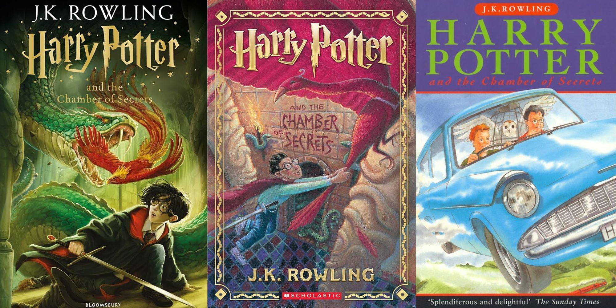 Harry Potter chamber of Secrets book covers