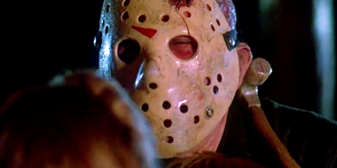 Ted White as Jason Voorhees with a Hammer in His Neck in Friday the 13th The Final Chapter