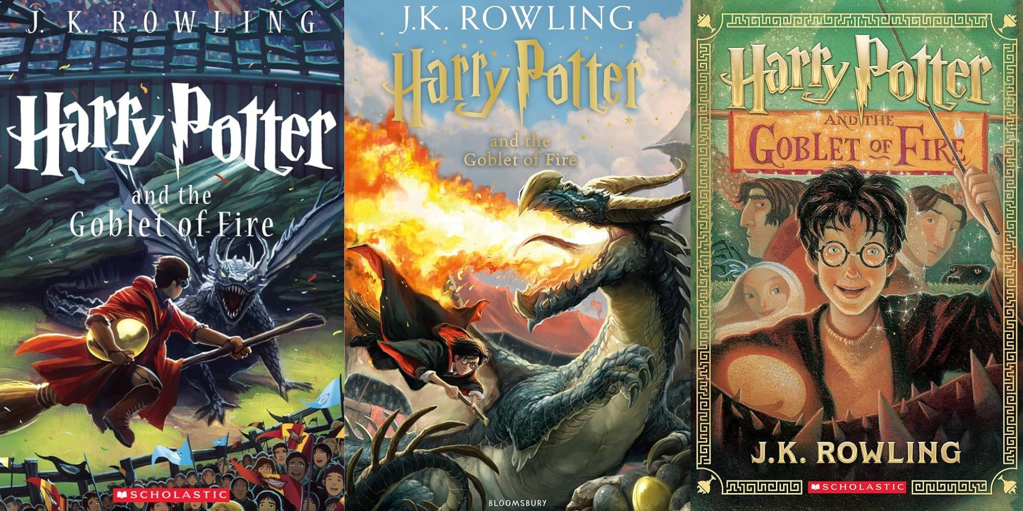 Harry Potter Goblet of Fire book covers