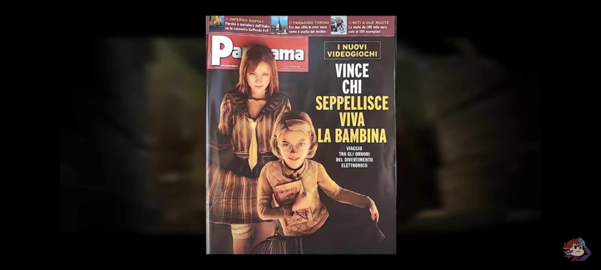 A capa da revista italiana Panorama trazia personagens de Rule of Rose com aparência sinistra.
