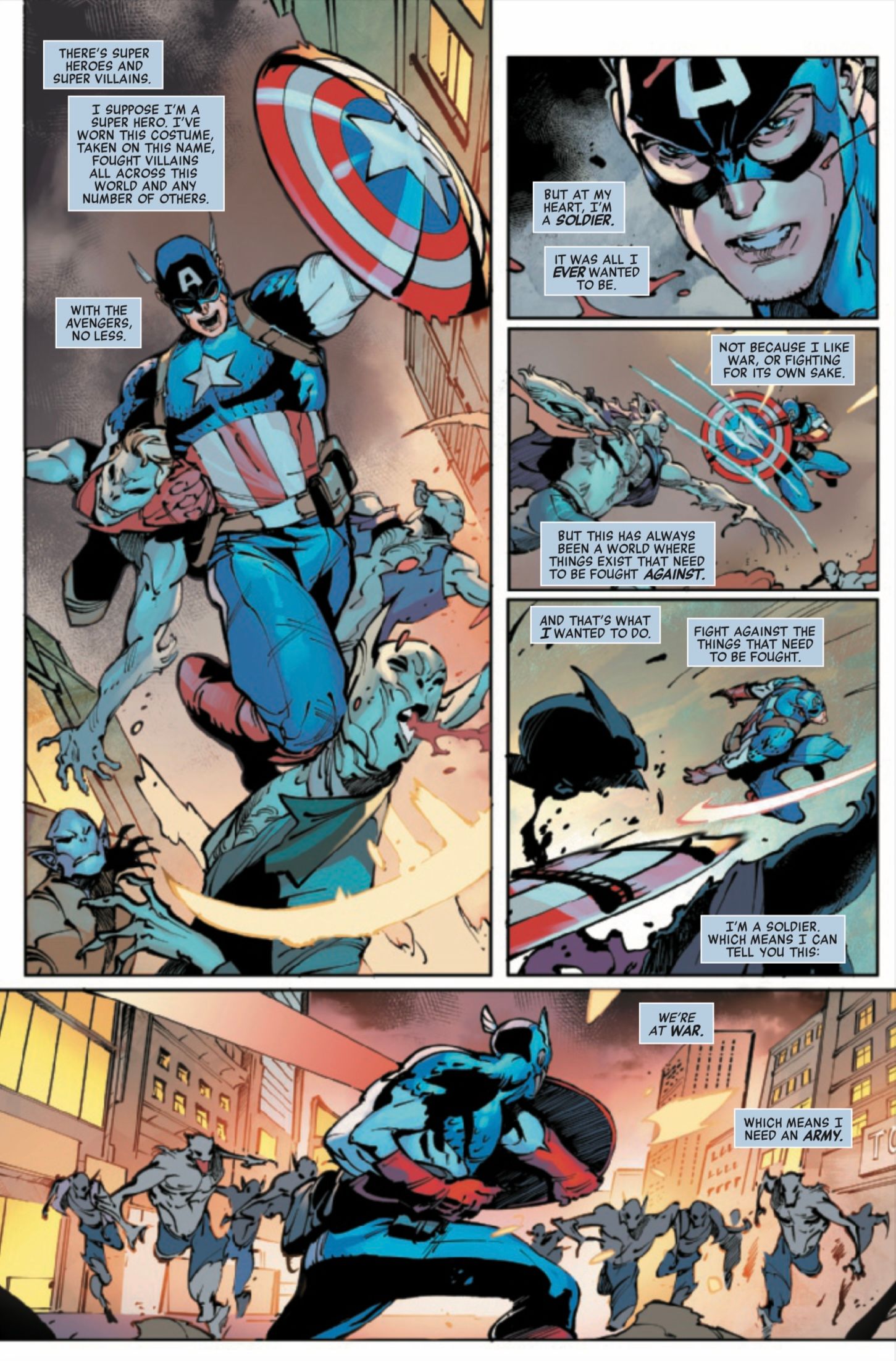 Avengers #14 Preview 4 Captain America vs Vampires