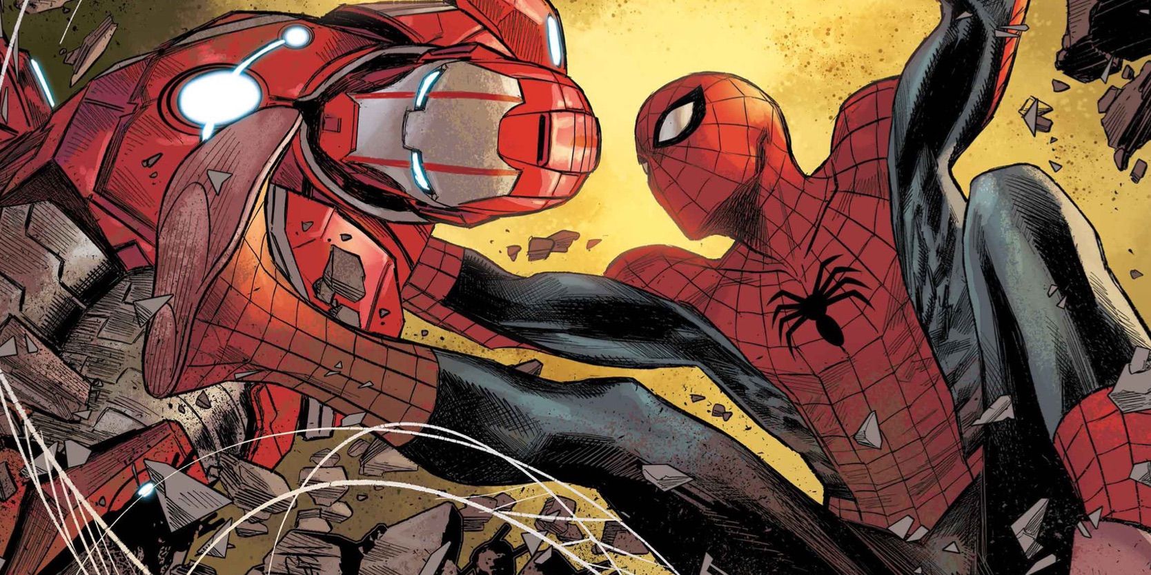 Ultimate Spider-Man #8 Peter vs Iron Man