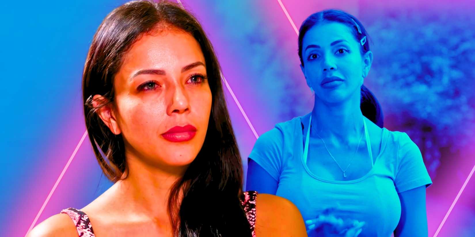 90 Day Fiancé's Jasmine Pineda appears in before and after photos after her facial transformation.
