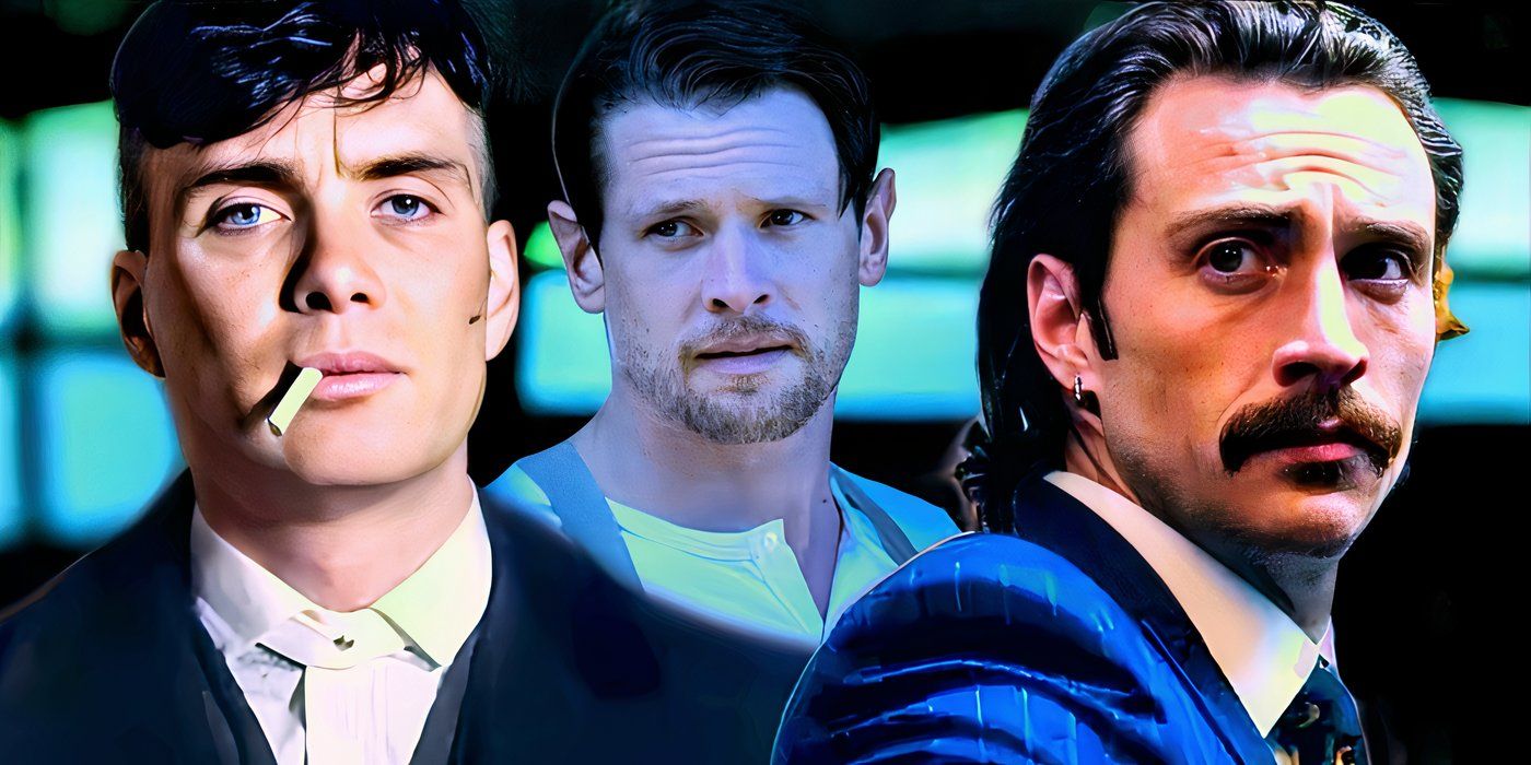 Cillian Murphy in Peaky Blinders, Jack O'Connell in Lady Chatterlee's Lover, and Aaron Taylor Johnson in Bullet Train
