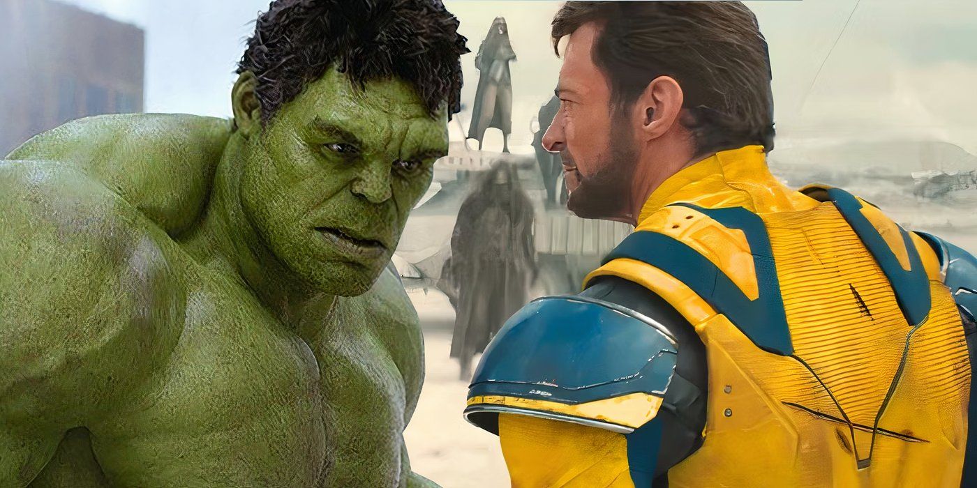 A split image of Hulk and Wolverine in the MCU