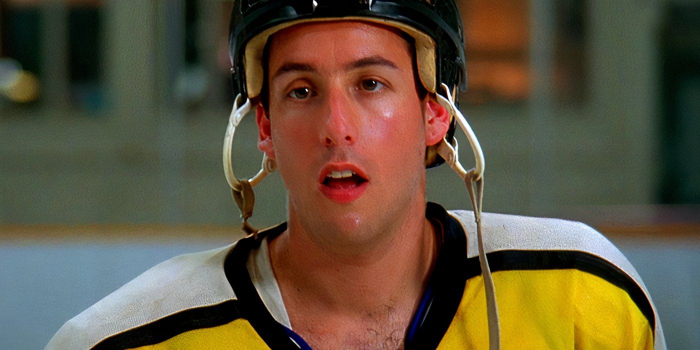 Adam Sandler in a Hockey Uniform in Happy Gilmore