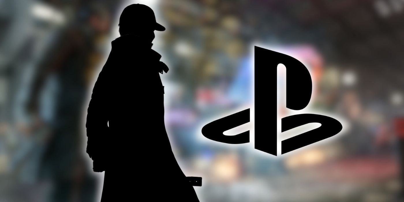 The shadow of Aiden Rider alongside the PlayStation logo
